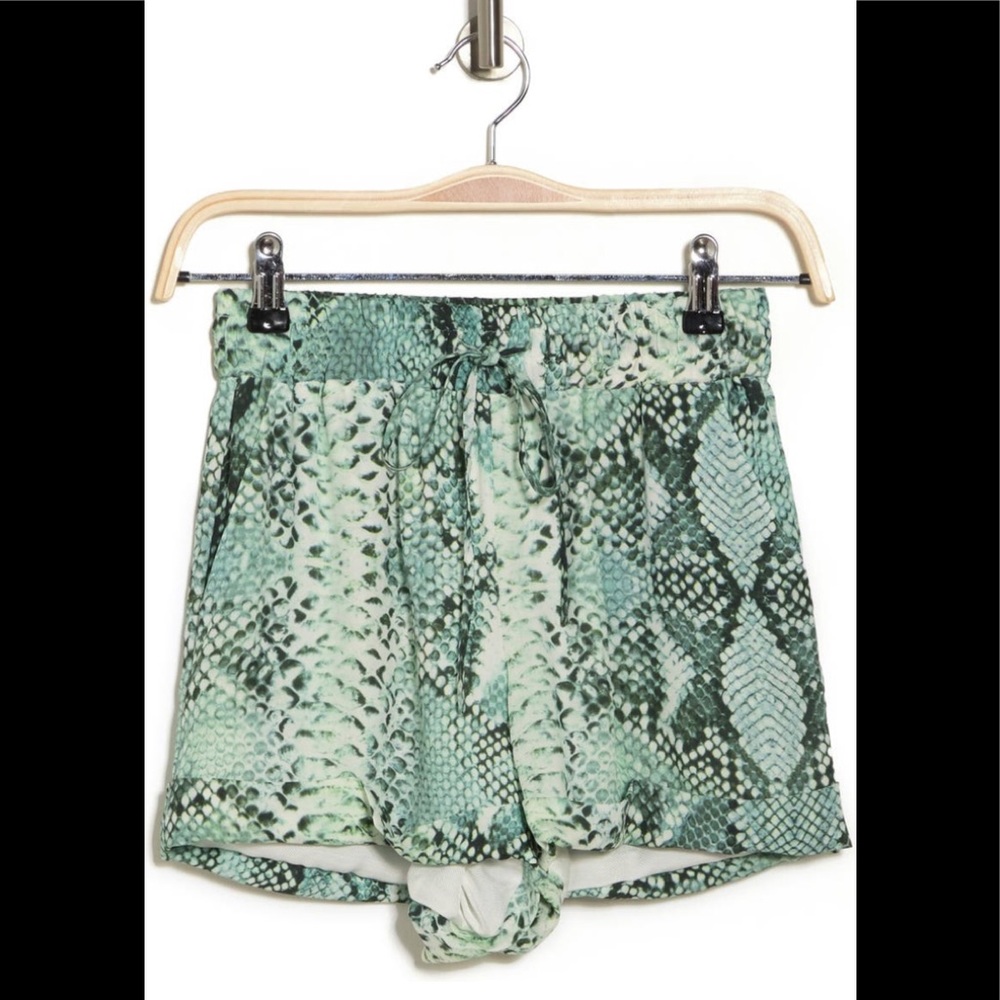 Balmain Snake Print Shorts